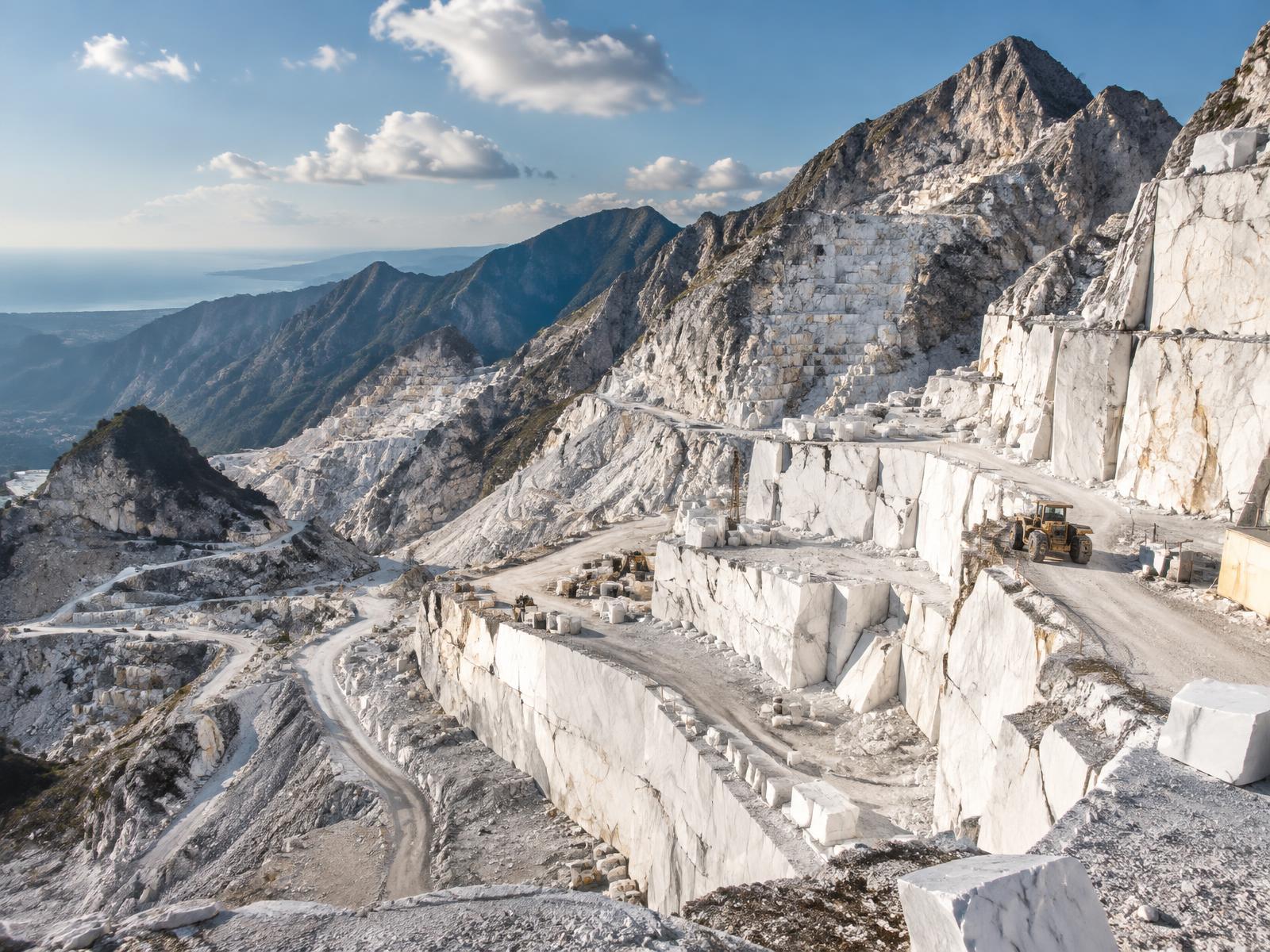 Marble quarry in the Apuan Alps, Tuscany